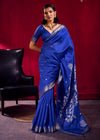 Royal Blue Banarasi Silk Saree