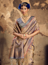 Antique Gold Banarasi Soft Silk Saree
