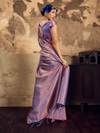 Lilac Purple Banarasi Soft Silk Saree