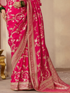 Rani Pink Banarasi Dola Silk Saree