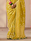 Chartreuse Green Banarasi Dola Silk Saree