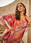 Blush Pink Kashmiri Jamawar Silk Saree