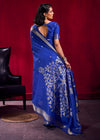 Royal Blue Banarasi Silk Saree