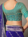 Royal Blue Banarasi Satin Silk Saree