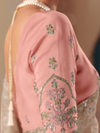 Champagne Organza Silk Saree