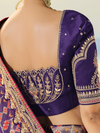 Deep Purple Patola Silk Saree