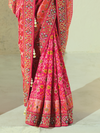 Hot Pink Patola Silk Saree