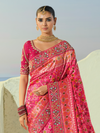 Hot Pink Patola Silk Saree