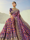 Deep Purple Patola Silk Saree