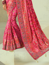 Hot Pink Patola Silk Saree