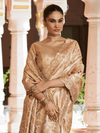 Antique Gold Banarasi Tissue Silk Saree