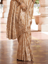 Antique Gold Banarasi Tissue Silk Saree