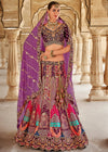Bridal Purple Banarasi Lehenga Choli