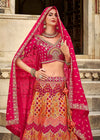 Bridal Rani Pink Banarasi Lehenga Choli