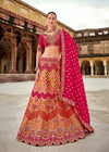 Bridal Rani Pink Banarasi Lehenga Choli