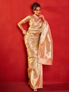 Champagne Gold Banarasi Tissue Silk Saree