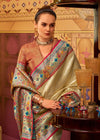 Champagne Gold Kanjivaram Silk Saree