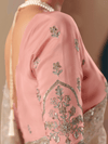 Champagne Organza Silk Saree