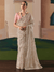 Champagne Organza Silk Saree
