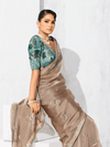 Champagne Tissue Silk Saree