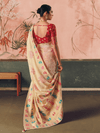 Cream Bandhani Patola Silk Saree