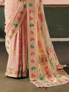 Cream Bandhani Patola Silk Saree