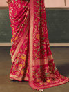 Deep Pink Bandhani Patola Silk Saree