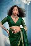 Forest Green Banarasi Silk Saree