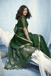 Forest Green Banarasi Silk Saree
