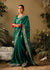 Forest Green Fancy Dola Silk Designer Saree