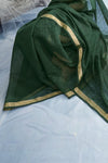 Forest Green Paithani Cotton Silk Saree