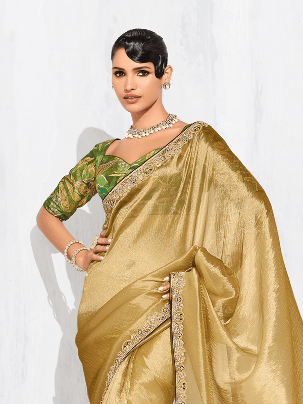 Gold Tissue Silk Saree
