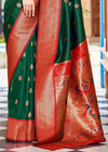 Green Woven Soft Peshwai Paithani Silk Saree