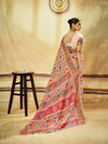 Ivory Cream Kashmiri Kani Handloom Cotton Silk Saree