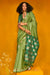 Leaf Green Tussar Silk Saree