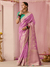 Lilac Banarasi Dola Silk Saree