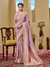 Lilac Purple Banarasi Tissue Silk Saree