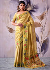 Champagne Gold Banarasi Tissue Silk Saree