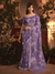 Luxe Lavender Organza Silk Saree