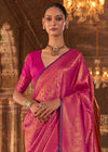 Magenta Pink Kanjivaram Silk Saree