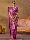 Magenta Purple Patola Silk Saree