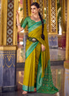 Mehendi Green Banarasi Silk Saree
