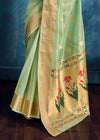 Mint Green Paithani Tissue Silk Saree