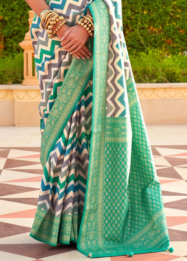 Mint Green Soft Silk Saree