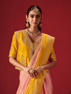Mustard Yellow Banarasi Dola Silk Saree