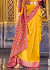 Mustard Yellow Banarasi Silk Saree