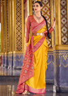 Mustard Yellow Banarasi Silk Saree