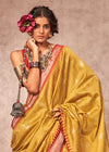 Mustard Yellow Kanjivaram Silk Saree