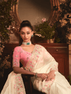 Off White Organza Silk Saree