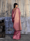Onion Pink Banarasi Satin Silk Saree